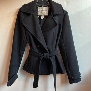 American Rag wool blend detachable hood collared winter coat size medium